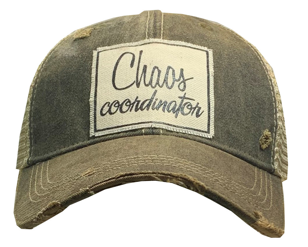 "Chaos Coordinator" Distressed Trucker Cap