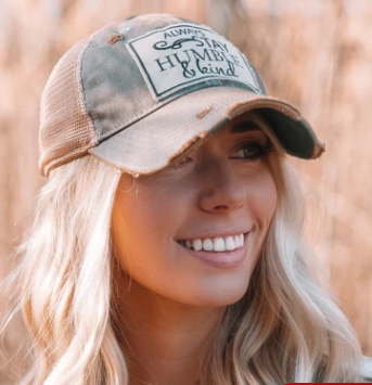 "Always Stay Humble & Kind" Distressed Trucker Cap