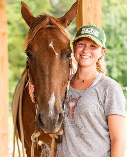 "Horse Girl" Distressed Trucker Cap