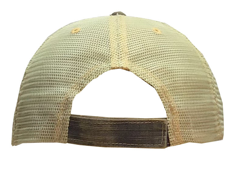 "Fueled By Iced Coffee & Anxiety" Distressed Trucker Cap