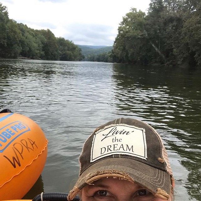 "Livin' the Dream" Distressed Trucker Cap
