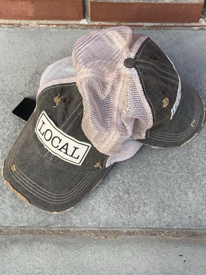 "LOCAL" Distressed Trucker Cap