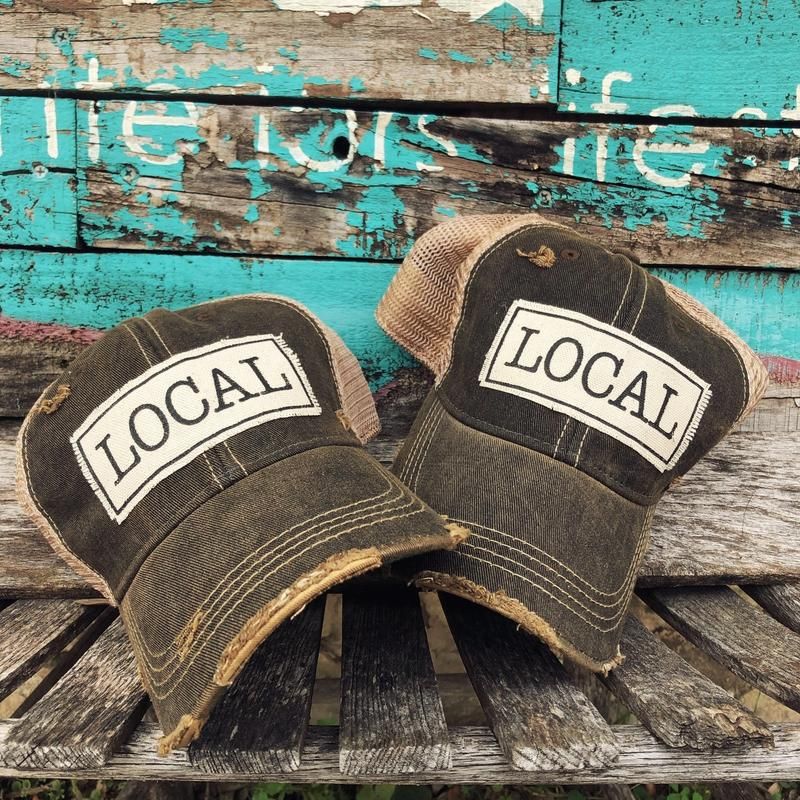 "LOCAL" Distressed Trucker Cap
