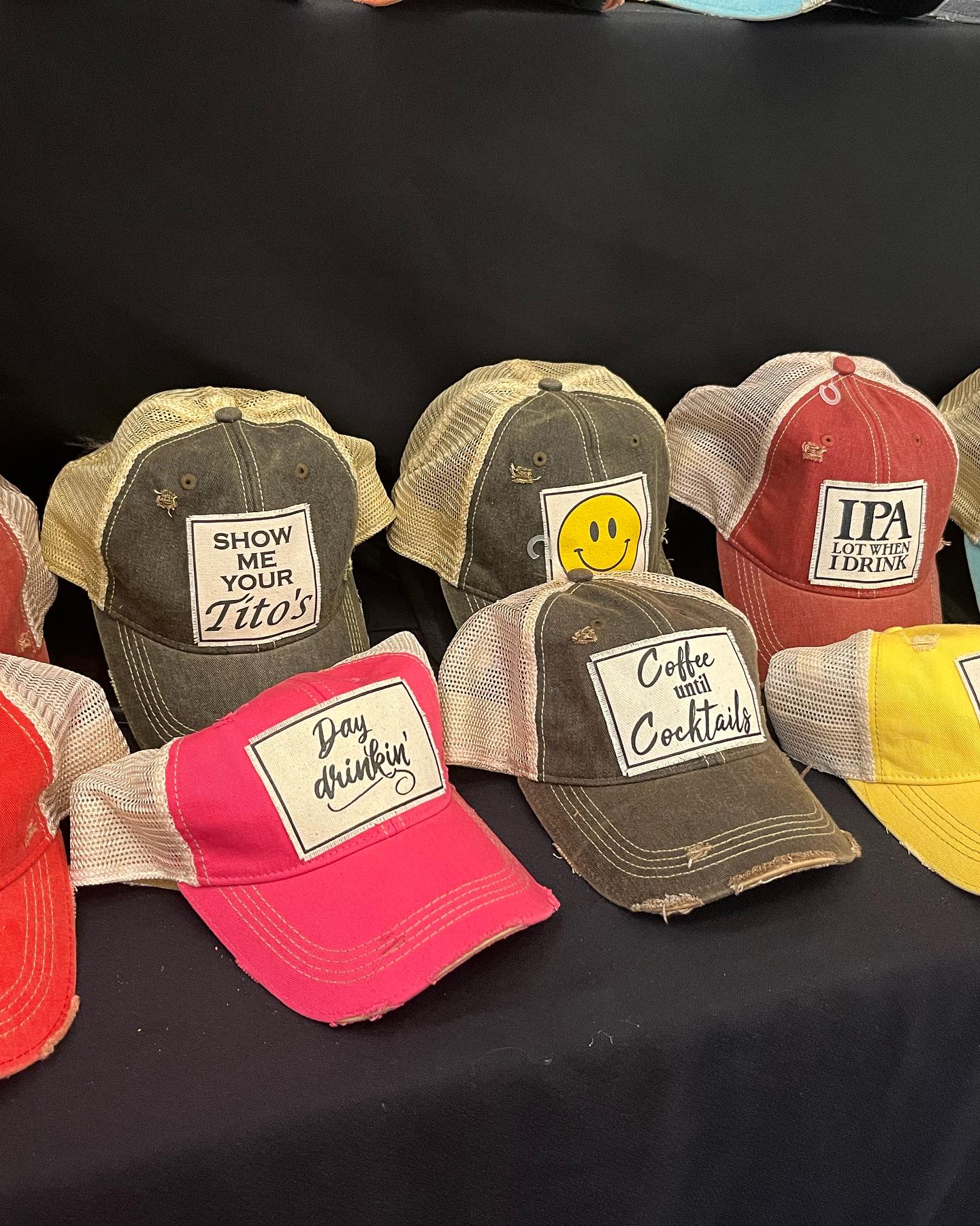 "Show Me Your Tito's" Distressed Trucker Cap