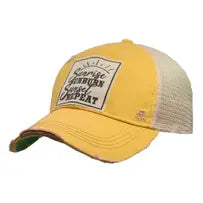 "Sunrise Sunburn Sunset Repeat" Distressed Trucker Cap