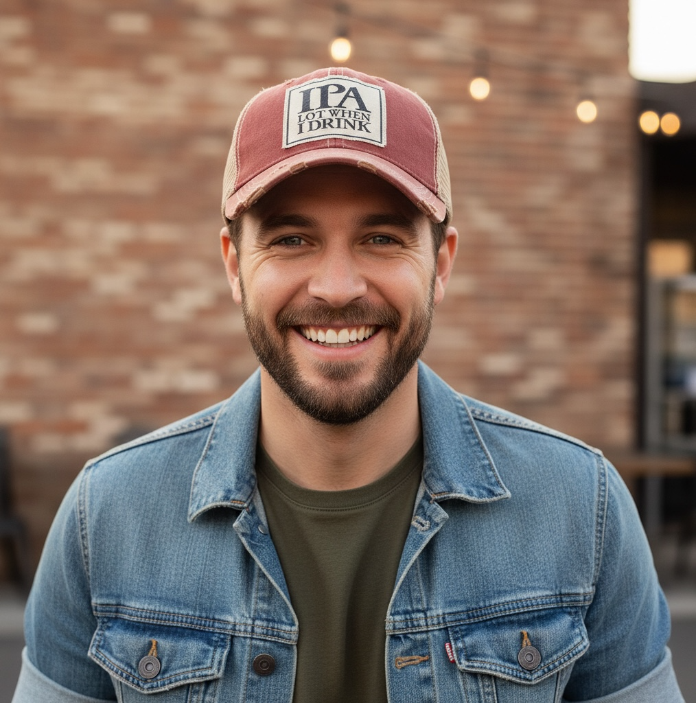 "IPA Lot When I Drink" Distressed Trucker Cap