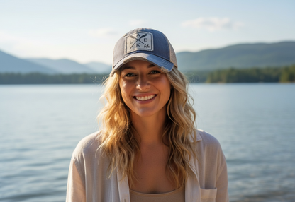 "Lake Life" Distressed Trucker Cap