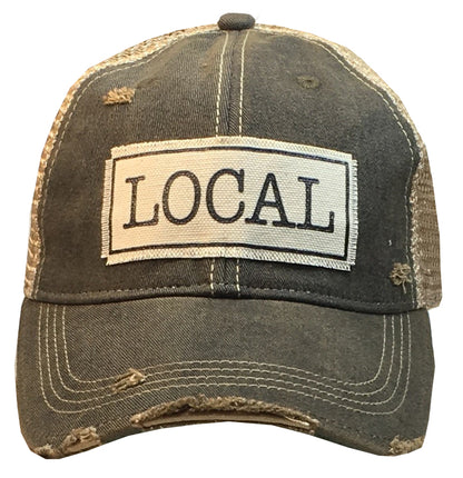 "LOCAL" Distressed Trucker Cap
