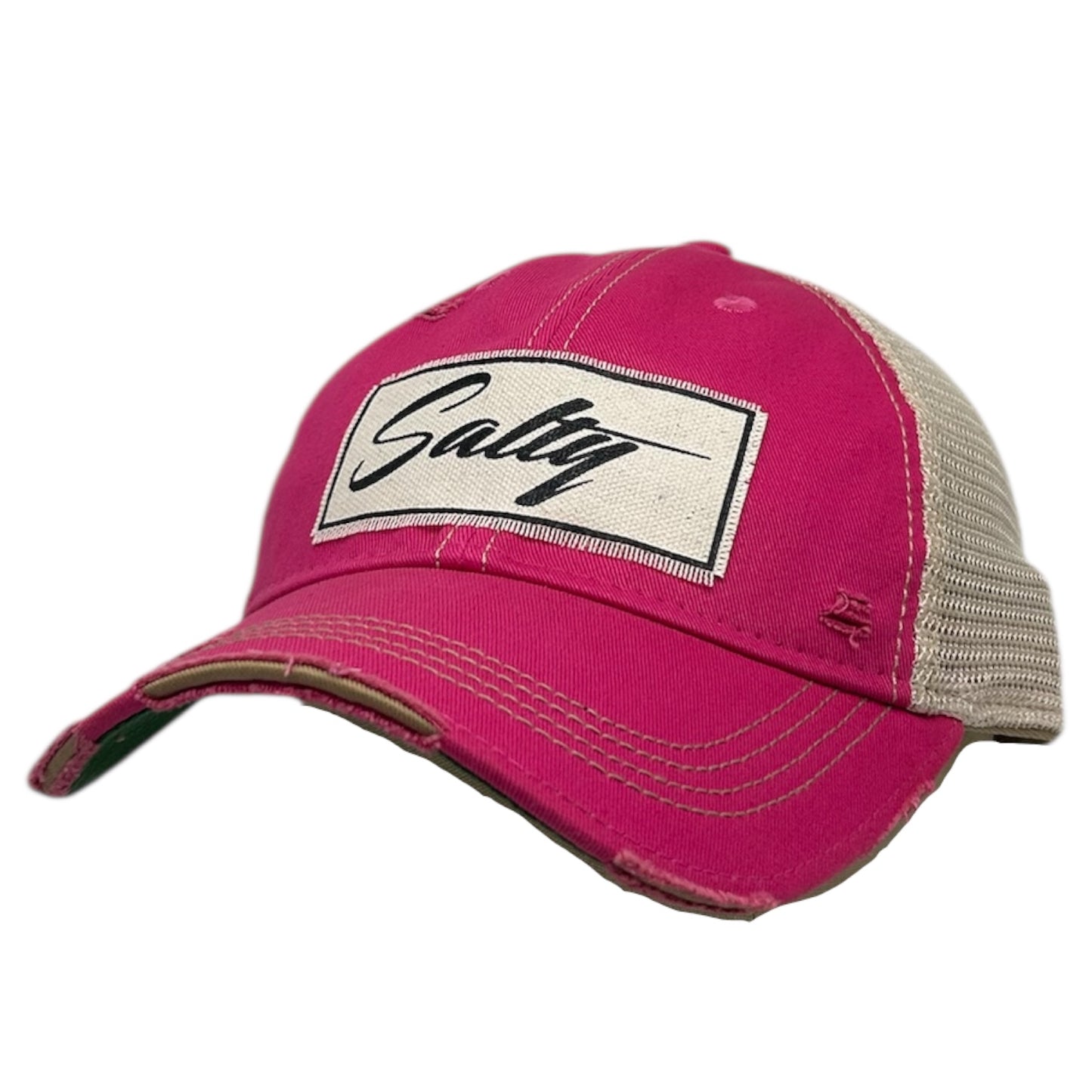 "Salty" Distressed Trucker Cap