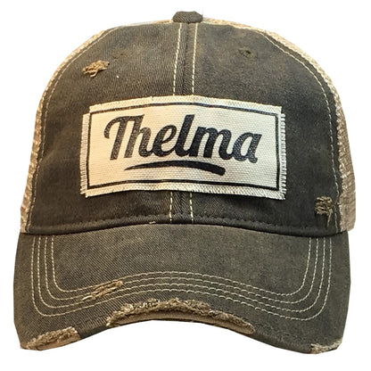 "Thelma" Distressed Trucker Cap