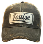 "Louise" Distressed Trucker Cap