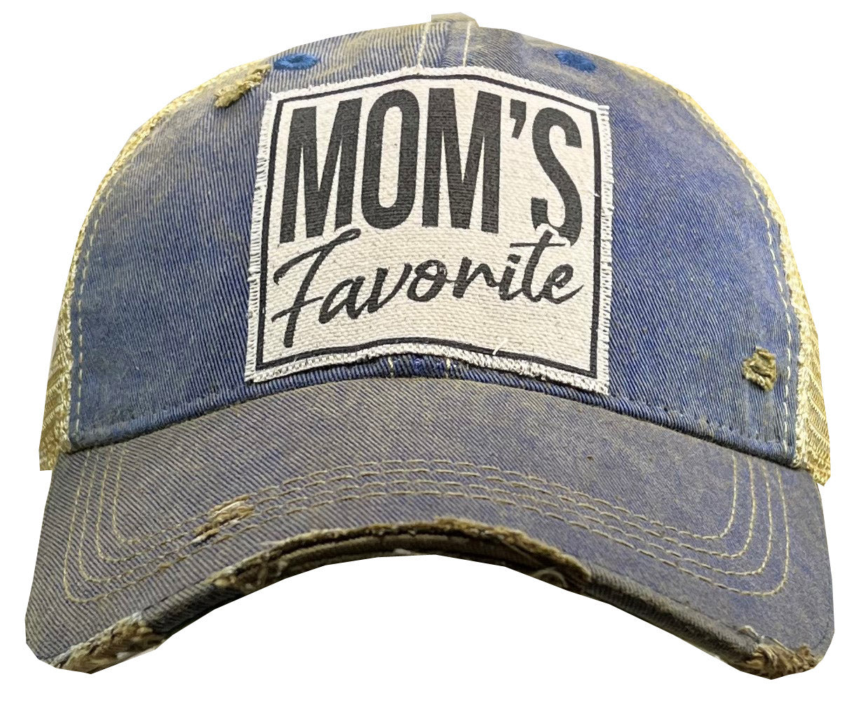 "Mom's Favorite" Distressed Trucker Cap