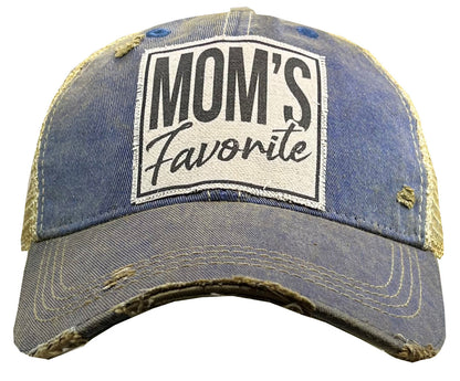 "Mom's Favorite" Distressed Trucker Cap