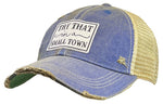 "Try That In A Small Town" Distressed Trucker Cap