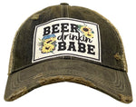 "Beer Drinkin' Babe" Distressed Trucker Cap