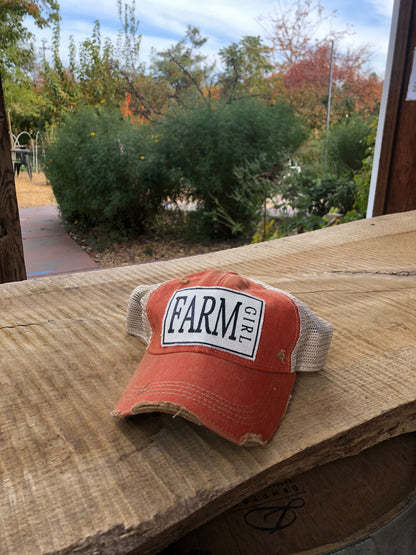 "Farm Girl"  Women's Trucker Baseball Cap