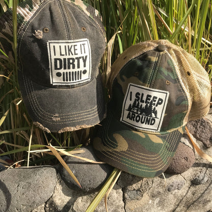"I Like It Dirty" Distressed Trucker Cap