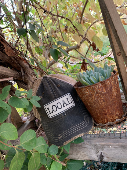 "LOCAL" Distressed Trucker Cap