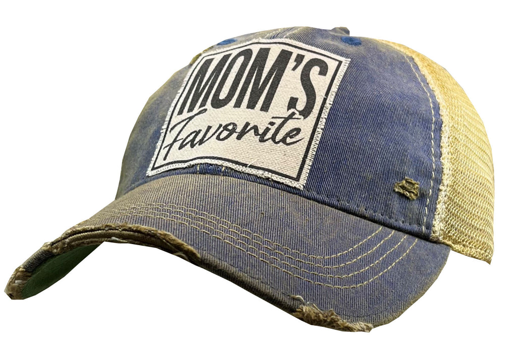 "Mom's Favorite" Distressed Trucker Cap