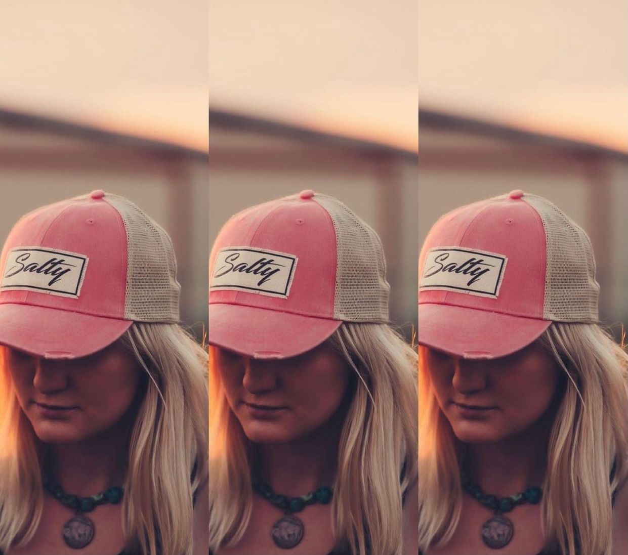 "Salty" Distressed Trucker Cap