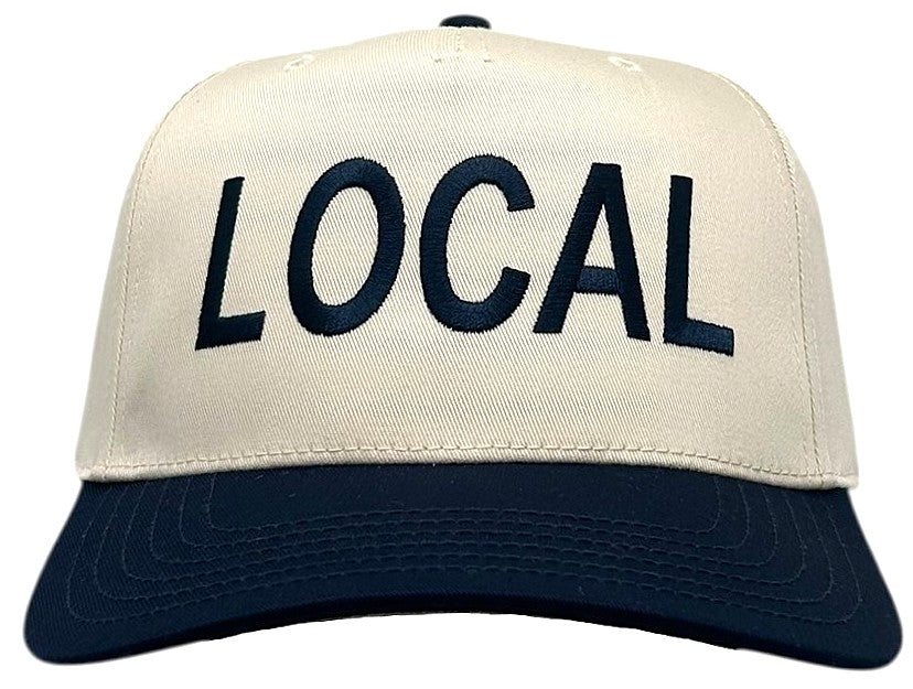 "Local" Navy blue Two Tone Five Panel Cap