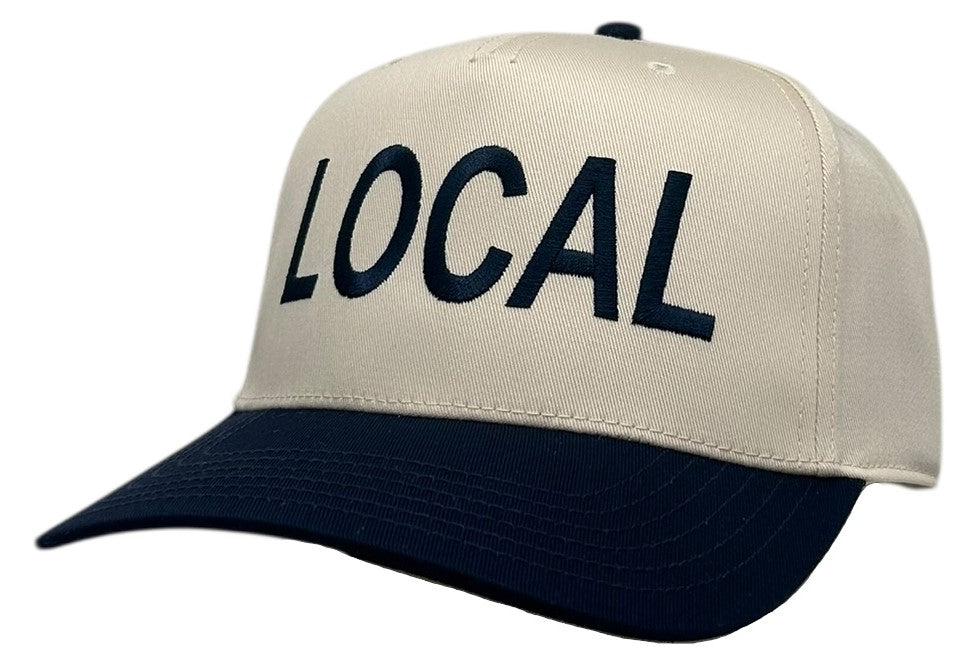 "Local" Navy blue Two Tone Five Panel Cap
