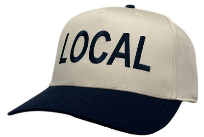 "Local" Navy blue Two Tone Five Panel Cap