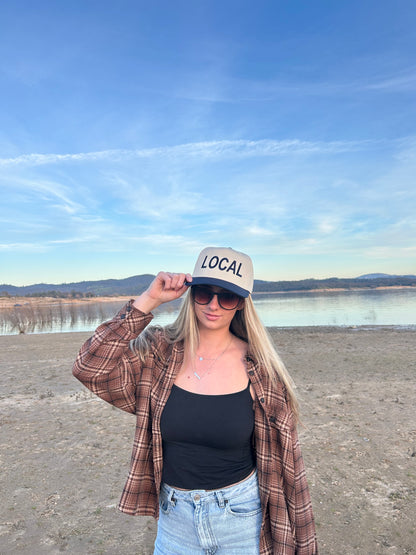 "Local" Navy blue Two Tone Five Panel Cap
