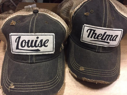 "Thelma" Distressed Trucker Cap
