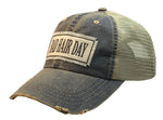 "Bad Hair Day" Distressed Trucker Cap