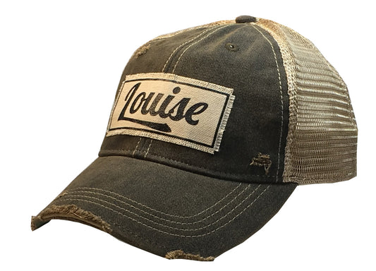 "Louise" Distressed Trucker Cap