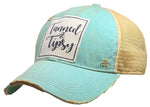 "Tanned & Tipsy" Distressed Trucker Cap