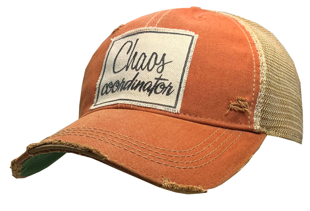 "Chaos Coordinator" Distressed Trucker Cap