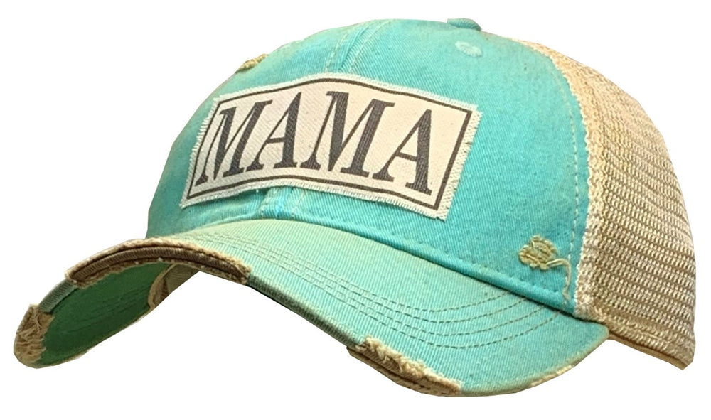 "Mama" Distressed Trucker Cap